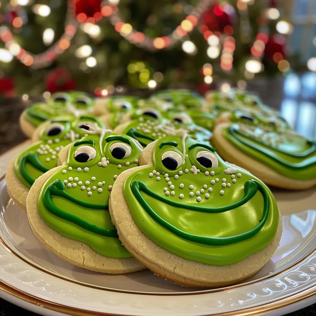 Grinch Sugar Cookies