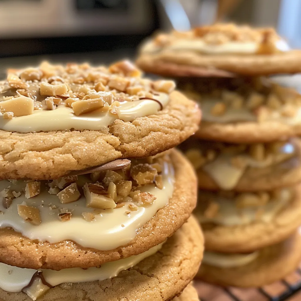 White Chocolate Dipped Chewy Maple Cookies for Christmas